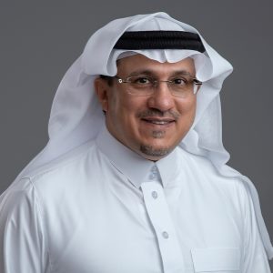 H.E. Dr. Ahmed Abdulkarim Alkholifey speaking at Seamless Future of Fintech